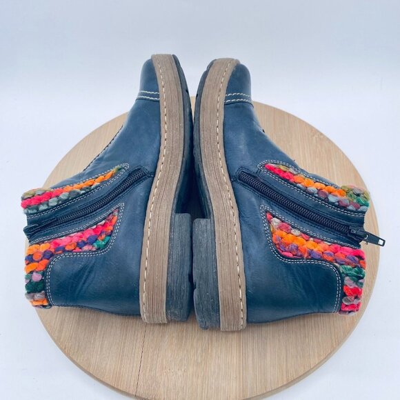 Boho! Rieker Felicitas Blue Ankle Booties - Picture 8 of 10